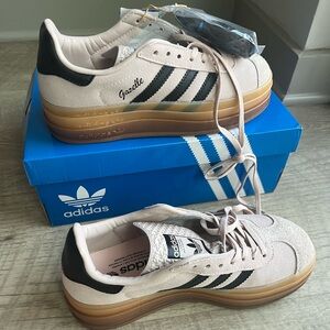 Adidas Gazelle Bold Wonder Quartz Black Gum men’s 5.5 women 6.5 (runs big!) NWT